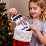 Personalized Snowman LED Night Light with Name Room Party Decoration Christmas Party Gift for Family Friends Kids