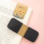 Segnalibro magnetico in pelle PU personalizzato con nome regalo di compleanno per amanti dei libri