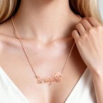 Personalizado Cráneo Metal Rock Collar con Nombre Elegante Joyería Cumpleaños Navidad Regalo para Rockeros Gótico Amantes