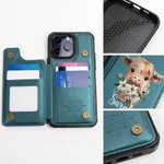 Personalised Birth Flower Highland Cow PU Leather Flip Wallet Phone Case for iPhone with Name RFID Blocking Card Holder Birthday Gift for Women