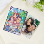 Personalized Funny Classic TCG Poke Card with Photo Glitter Anniversary Game Card Celebrating Wedding Birthday Gift for Couple Newlywed