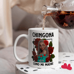 Personalized Rose 3D Style Character Clipart 11 oz 15 oz Ceramic Coffee Mug with Name Daily Use Home Decor Anniversary Birthday Gift for Mother Wife