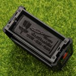 Timbro personalizzato per il golf a disco con testo e nome in inchiostro nero Attività all'aperto Regalo di compleanno per gli amanti del golf a disco