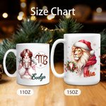 Personalized Twelve Constellations 11 oz 15 oz Ceramic Coffee Mug with Name Daily Use Christmas Gift for Family Friends