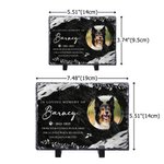 Personalised Pet Memorial Photo Garden Stone with Name and Year Courtyard Decor Pet Keepsake Gift for Pet Owners Garden Lovers