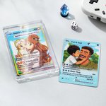 Personalized Funny Classic TCG Poke Card with Photo Glitter Family Game Card Celebrating Graduation Card Birthday Gift For Women Men