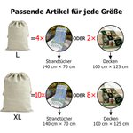 Personalisierter Weihnachts-Geschenksack mit Niedlichem Cartoon-Charakter Initiale und Namen inklusive Kordelzug Weihnachtsgeschenk für Kinder Familie