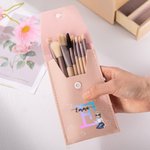 Personalised Cartoon Character Initial Makeup Brush Bag Set with Name and 8 Pcs Makeup Brushes Birthday Christmas Wedding Gift for Woman