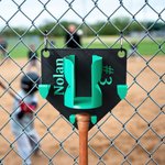 Personalisierte Multicolor 3D-gedruckten Text Baseball Home Plate Dugout Organizer tägliches Training Spiel Tag Geschenk für Baseball-Spieler Liebhaber