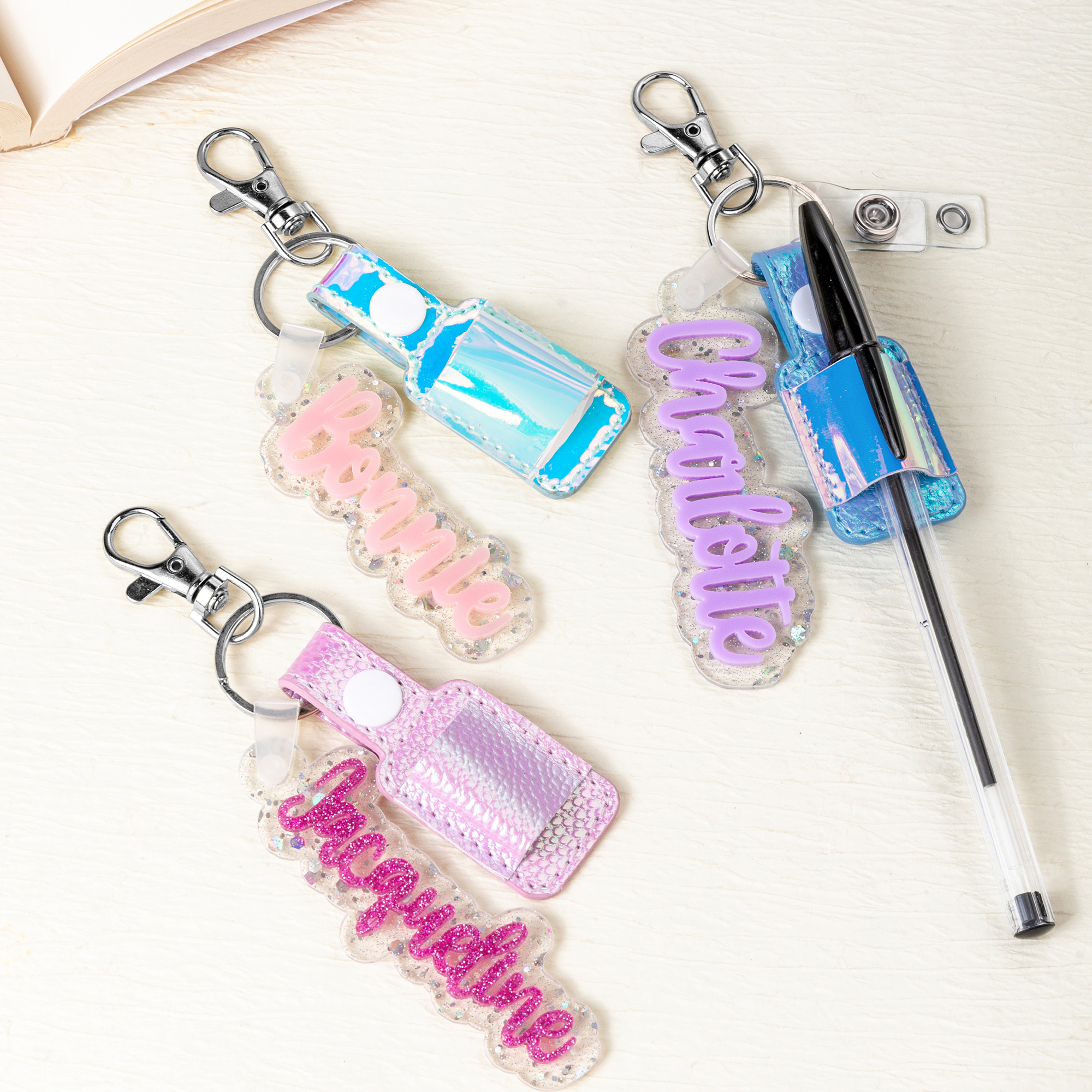 Porte stylo en cuir PU multicolore personnalisé Badge Reel with Name Nurse Accessories Nurse Week Appreciation Gift for Nurses Doctors