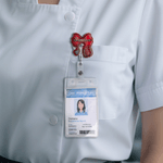 Personalized Acrylic Bow Stethoscope Badge Reel with Name  Daily Use Nurses' Day Gift for Nurses Doctors