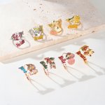 Personalised Birth Flower Adjustable Ring Dainty Jewellery with Name Christmas Birthday Anniversary Gift for Women Wife