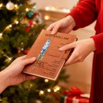 Personalized God Says You Are Birth Flower A5 PU Leather Notebook Cover with Name and Pocket Birthday Baptism Gift for Christian