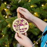 Personalized Medical Symbol Christmas Ornament with Name and Job Ttile Appreciation Christmas Gift for Nurse Doctor Medical Staff