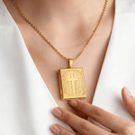 Personalized Cross Book Locket Necklace with Photos Christmas Birthday Anniversary Gift for Christians Women