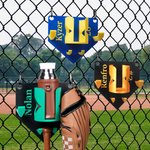 Personalisierte Multicolor 3D-gedruckten Text Baseball Home Plate Dugout Organizer tägliches Training Spiel Tag Geschenk für Baseball-Spieler Liebhaber