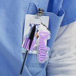 Personlig flerfärgad pennhållare i PU-läder Badge Reel med namn Sjukskötersketillbehör Sjuksköterskeveckan Uppskattningsgåva för sjuksköterskor Läkare