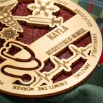 Personalized Medical Symbol Christmas Ornament with Name and Job Ttile Appreciation Christmas Gift for Nurse Doctor Medical Staff