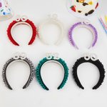 Personalized Handmade Pearl Crown Headband with Age Birthday Party Gift for Women Girls