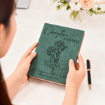 Personalised Chapter Sixteen Birth Flower Journal Notebook with Age and Name Christmas Birthday Gift for Boys Girls