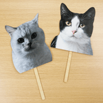 Personalized Dog Cat Face Photo Big Head Mask Stick Photo Booth Prop Pet Wedding Party Gift for Pet Owners Lovers