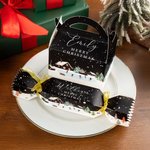 Personalized Winter Wonderland Christmas Tree Christmas Cracker Treat Box with Name Holiday Party Decor Christmas Gift for Family Kids