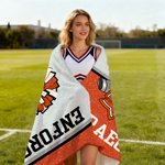 Personalized Multicolor Bling Bow Tie Cheer Megaphone Pom-Poms  Soft Throw Blanket with Name and Team Name Birthday Gift for Cheerleaders
