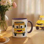 Tazza da caffè in ceramica personalizzata Best Bus Driver 11 oz 15 oz con nome Regalo di compleanno per autista di autobus per uso quotidiano