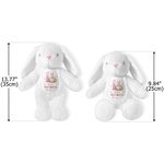Uova di Pasqua personalizzate Peter Rabbit Peluche carino con nome e anno Primo regalo di Pasqua per bambini