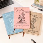Personalised Chapter Sixteen Birth Flower Journal Notebook with Age and Name Christmas Birthday Gift for Boys Girls