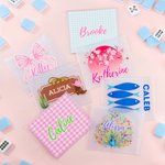 Personalized Bow Tie NMJL Mahjong Tri-Fold Card Holder with Name Family Game Birthday Gift for Mahjong Enthusiasts