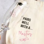 Personalized Graduation Cap Champagne Glass Handbag with Name and Text Graduation Season Gift for Graduates