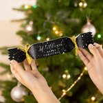 Personalized Winter Wonderland Christmas Tree Christmas Cracker Treat Box with Name Holiday Party Decor Christmas Gift for Family Kids