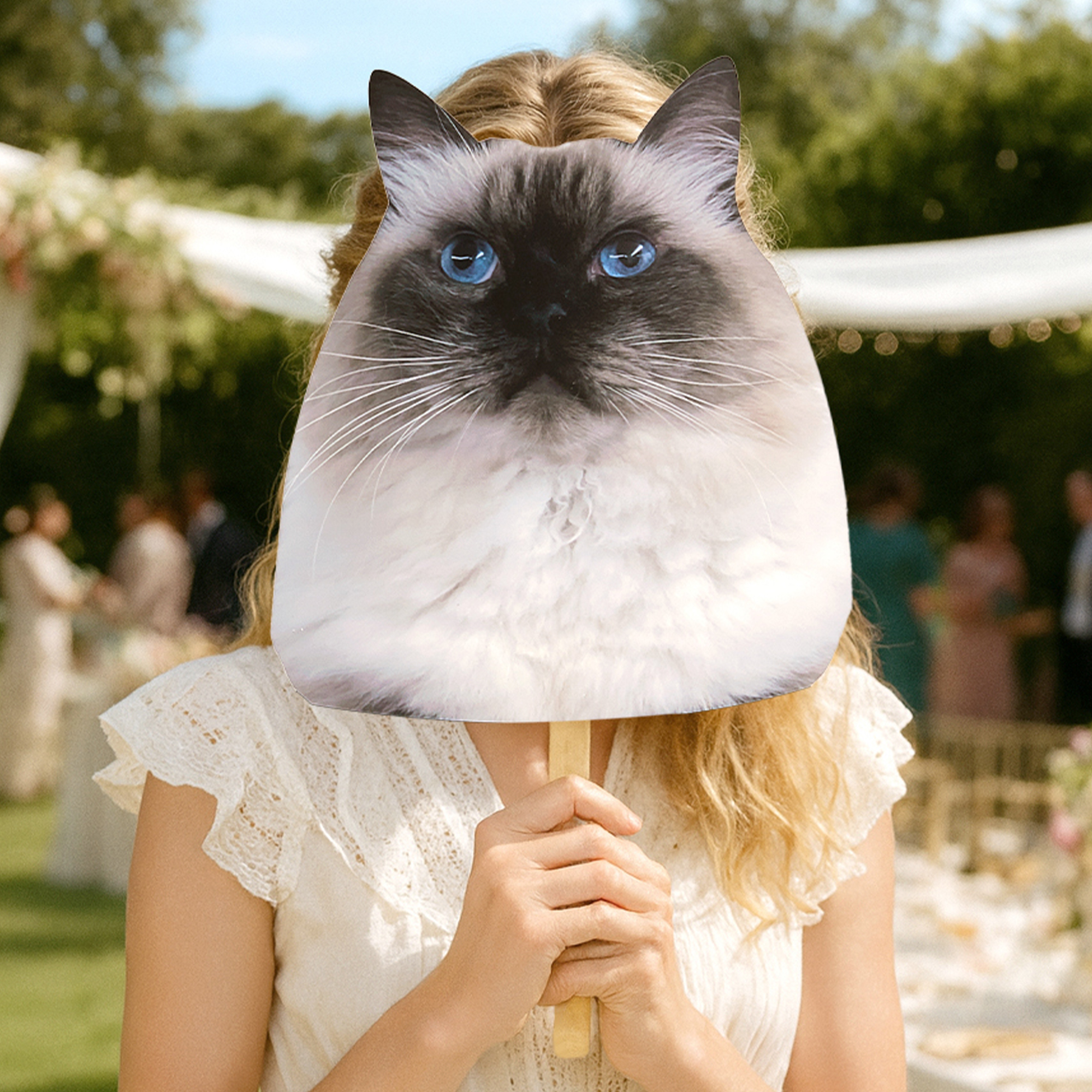 Masque de photo personnalisé pour chien et chat Cadeau de mariage pour les propriétaires d'animaux de compagnie.