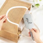 Personalised Birth Flower Bouquet Long Handle Paddle Comb with Name Birthday Wedding Gift for Ladies Girls