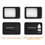 Timbro personalizzato per palline da golf con monogramma e scatola di conservazione in metallo regalo per festa del papà per giocatori di golf