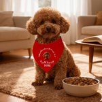 Personalizzato Natale Plaid 3D Carino Cartoon Cane Gatto Bandana regolabile per animali domestici con nome e testo Regalo di Natale di compleanno per i proprietari di animali domestici