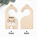 Personalized Wreath Animal 7 Pcs Wooden Closet Dividers with Name Christmas Baby Shower Gift for New Parents Newborns