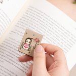 Marcapáginas magnético personalizado con personaje de dibujos animados y diseño único regalo de cumpleaños para cumpleaños y amantes de la lectura