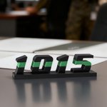 Personalised 3D-Printed Colored Line Number Name Plate Desk Decor Memorial Appreciation Retirement Gift for Police Firefighter Officer