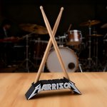 Présentoir de baguettes de batterie imprimé en 3D avec texte Cadeau de studio de musique pour batteur amateur de rock
