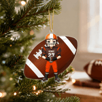 Personalised Cartoon Character American Football Acrylic Ornament with Name and Number Home Decor Christmas Gift for Football Players Lovers