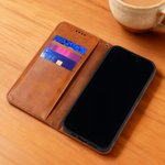 Personalized PU Leather Retro Floral Spell Book Design Phone Case for iPhone Samsung with Name Birthday Christmas Gift for Bookworms