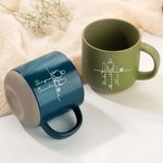 Tu silueta siempre contigo – Taza personalizada de 355 ml con personaje y mascota