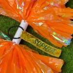 Personalised Cheer Pom Pom Tags Set of 2 with Glitter Name Daily Training Competition Day Gift for Cheerleaders Girls