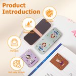 Henkilökohtainen Syntymä Flower Monivärinen sarjakuvahahmo Magneettinen kirjanmerkki Clip nimi Syntymäpäivälahja perheelle kirjan ystäville