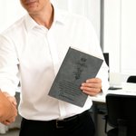 Personalised New Chapter Birth Flower A5 Journal Notebook with Name Resignation Retirement Gift for Colleague