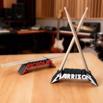 Présentoir de baguettes de batterie imprimé en 3D avec texte Cadeau de studio de musique pour batteur amateur de rock