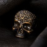 Personlig Gothic Rose Skull Ring med invändig gravering Biker smycken Födelsedag Jubileum Present för män Gothic älskare Motorcykel älskare
