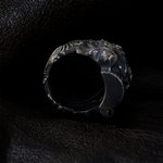 Personlig Gothic Rose Skull Ring med invändig gravering Biker smycken Födelsedag Jubileum Present för män Gothic älskare Motorcykel älskare